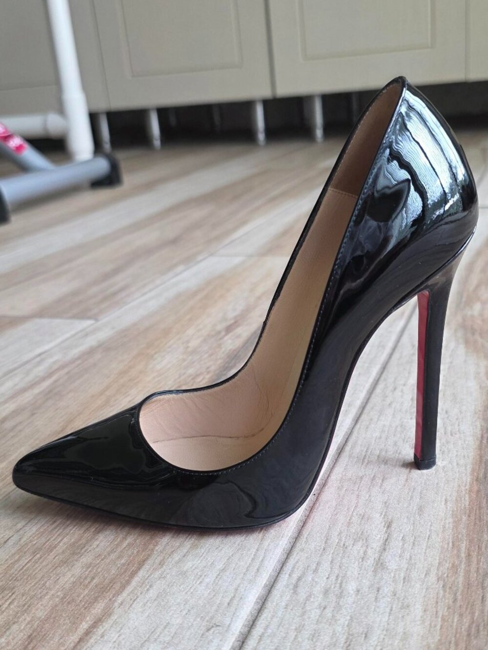 Christian Louboutin So-Kate 120 Black Patent Leather Pumps Eur. 36.5